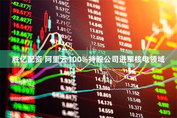 胜亿配资 阿里云100%持股公司进军核电领域