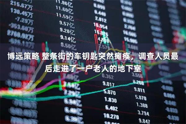 博远策略 整条街的车钥匙突然瘫痪，调查人员最后走进了一户老人的地下室